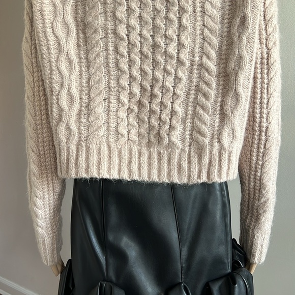 Jenni Kayne Cream Cable Knit Sweater - Picture 9 of 12